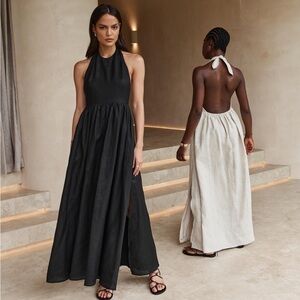 DISSH COOPER BLACK LINEN DRESS - NWT